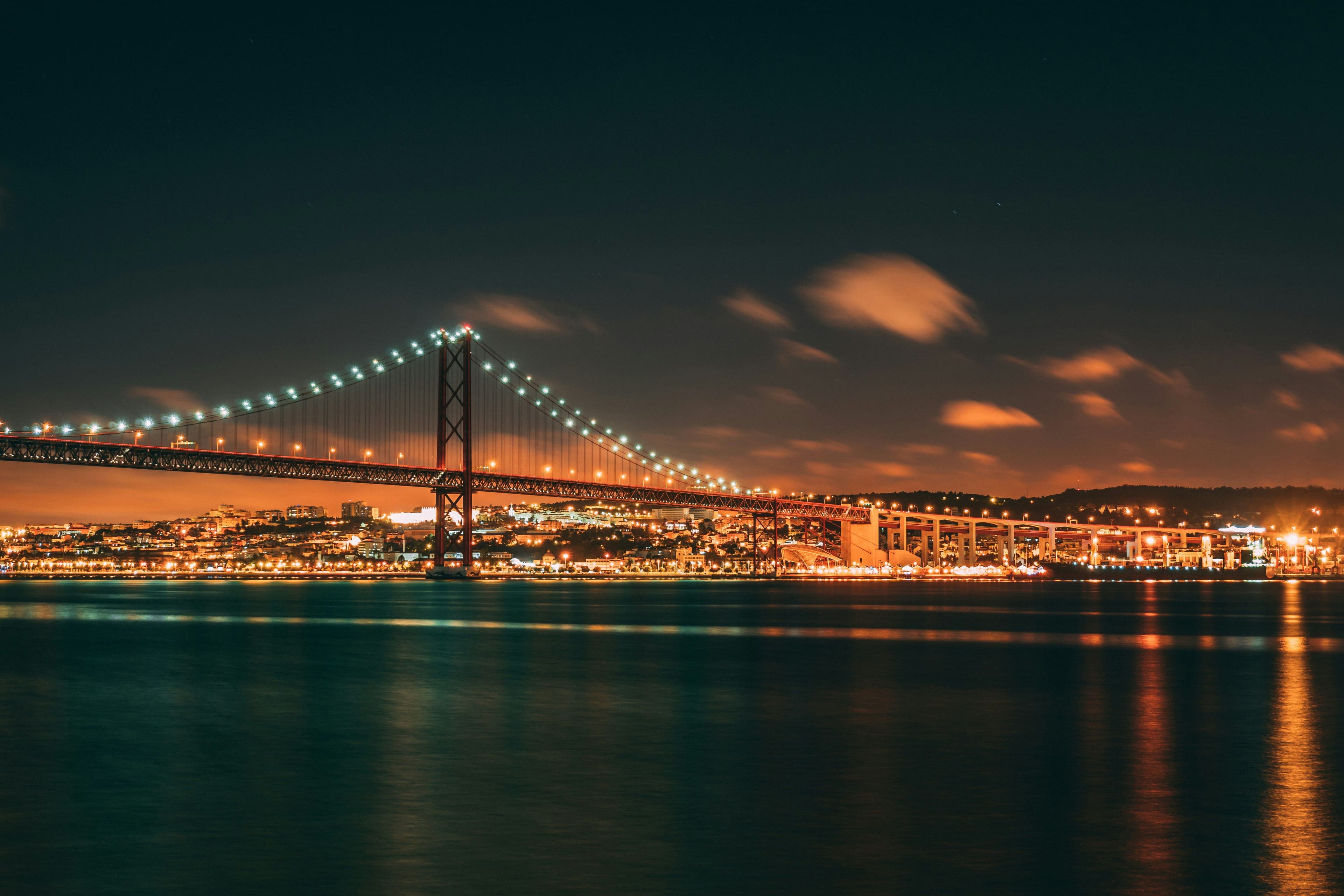 bridge at night